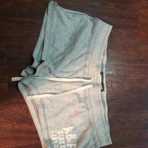 Abercrombie grey fleece shorts